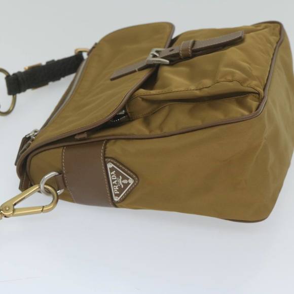 PRADA Shoulder Bag Nylon Brown Auth yk9707 - Picture 4 of 16